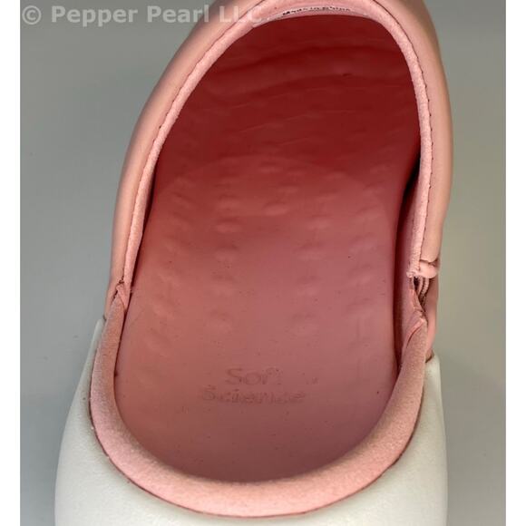 Women's Size 7 Pink Comfort Clog Mule Slip Water Resistant Soft Science Juniors - Picture 9 of 11